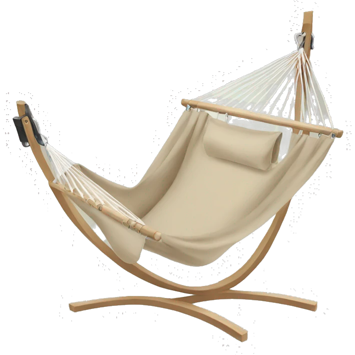 Beige hammock chair emoji