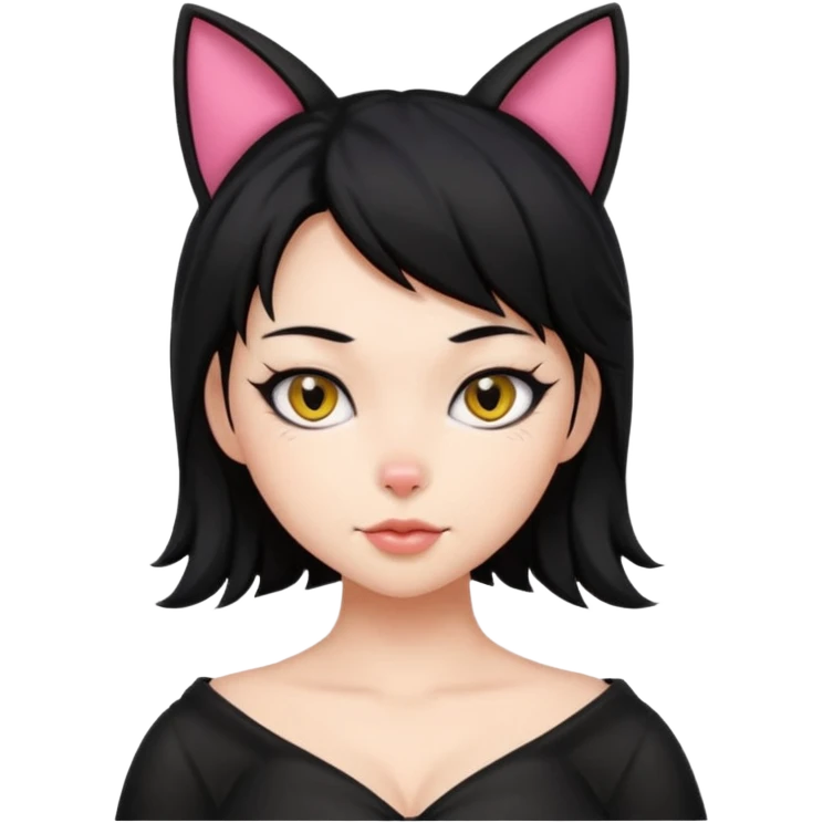 18+ cat girl with big tits emoji