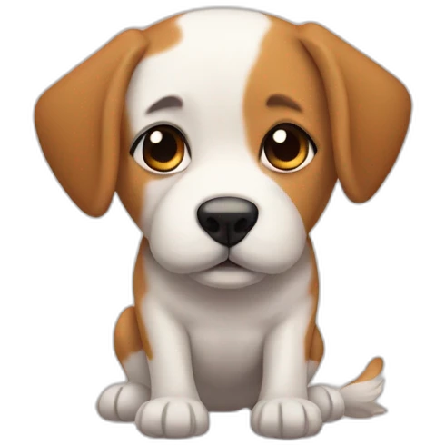 perro con patas de teru teru emoji