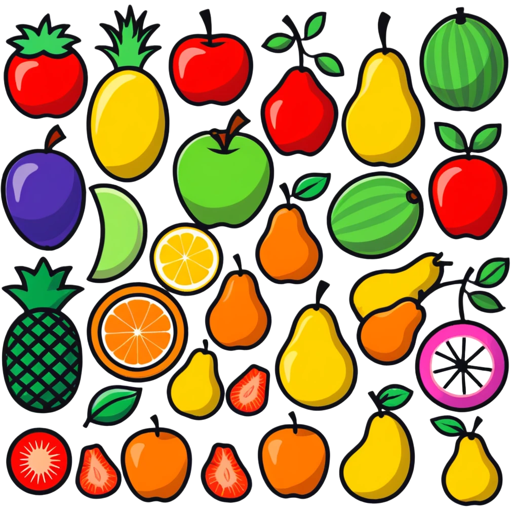 colorful fruit assortment emoji