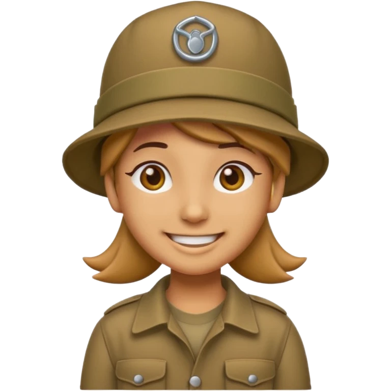 Emoji with woodland Cargo hat emoji