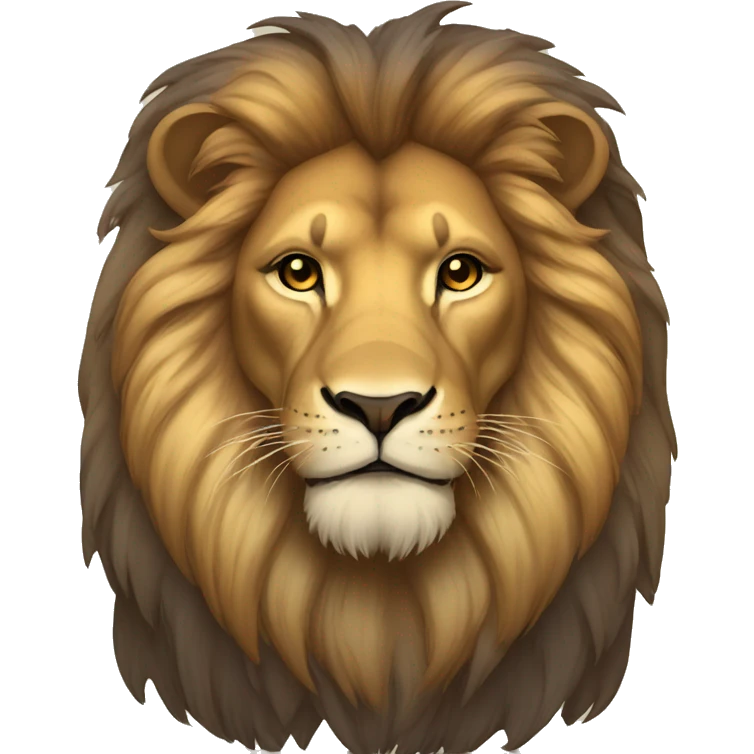 Lion en ombre emoji