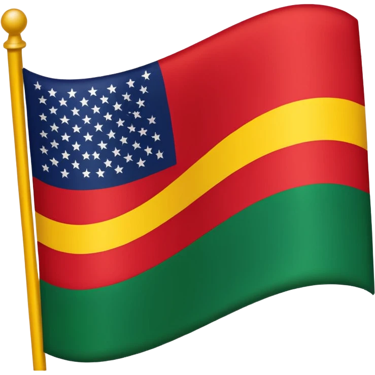 Black American heritage flag emoji