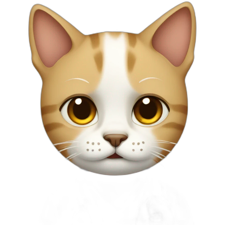 Cat doctor looks sad and cry big tears  emoji