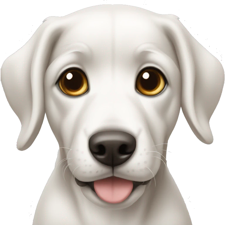 Cachorro branco  emoji