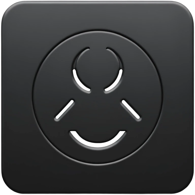 Minimal emoji, number 8 made of solid matte black metal, thick symmetrical form, subtle metal texture, deep shadows, no glow, no neon, flat emoji design, centered, transparent background emoji