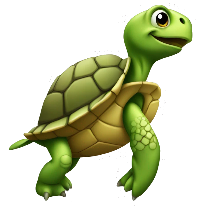 standing turtle showing chest emoji