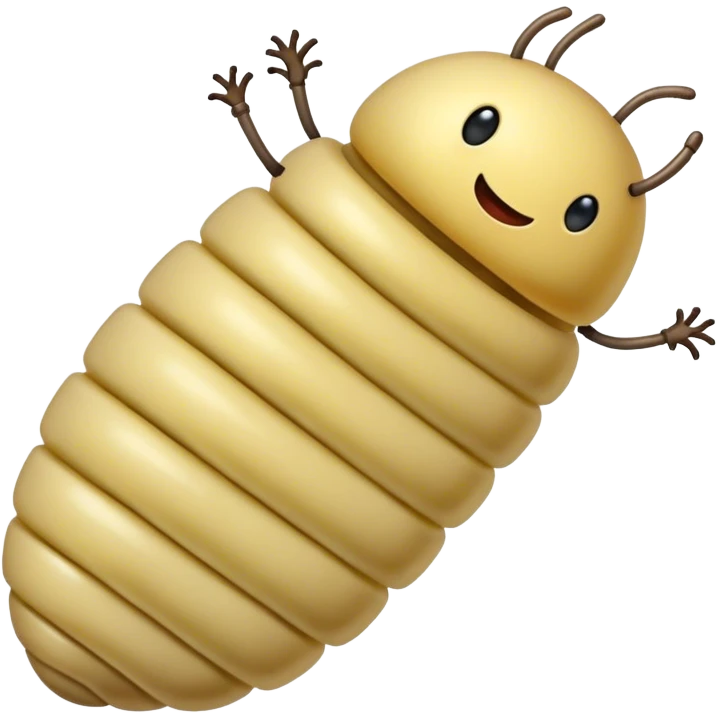 large maggot with short legs  emoji