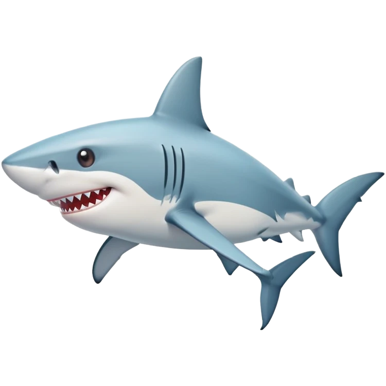 Shark wearing a bikini top  emoji