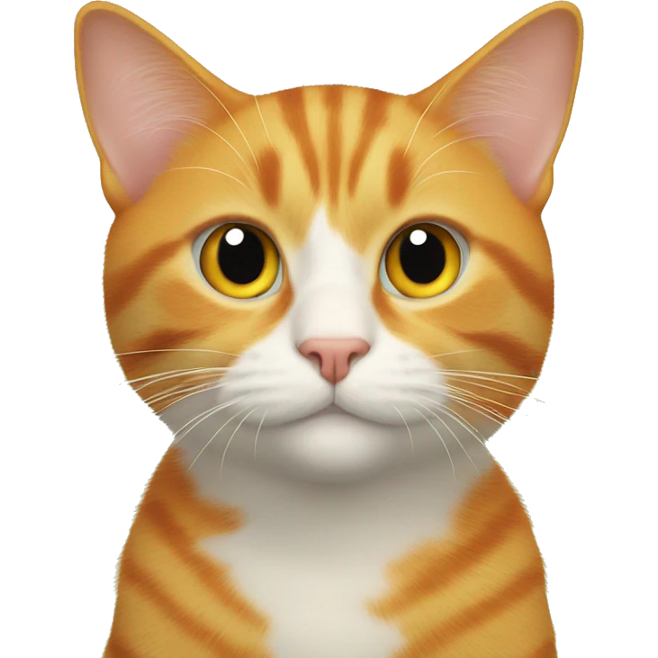 Orange cat eatinf emoji
