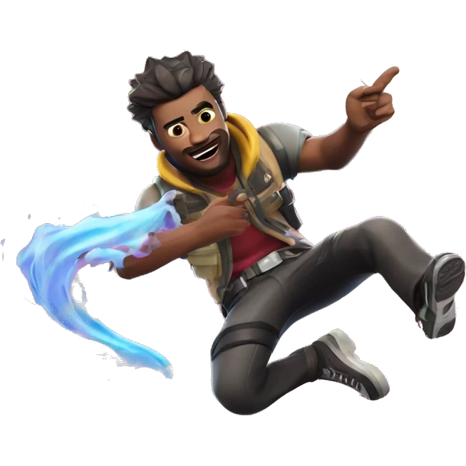 Fortnite emoji drift he is sliding a he has Iphone in his hand emoji