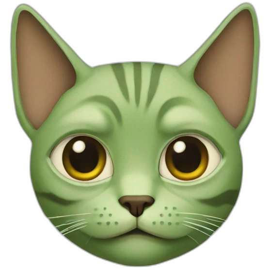 Cat yoda emoji