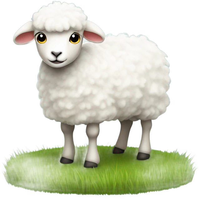 Lamb on a hill emoji