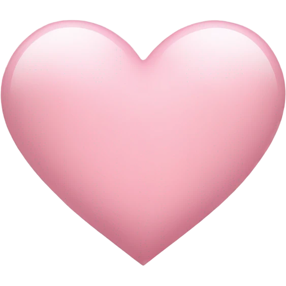 light pink heart emoji