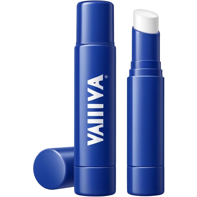 generate an ios genmoji of a NIVEA lip balm emoji