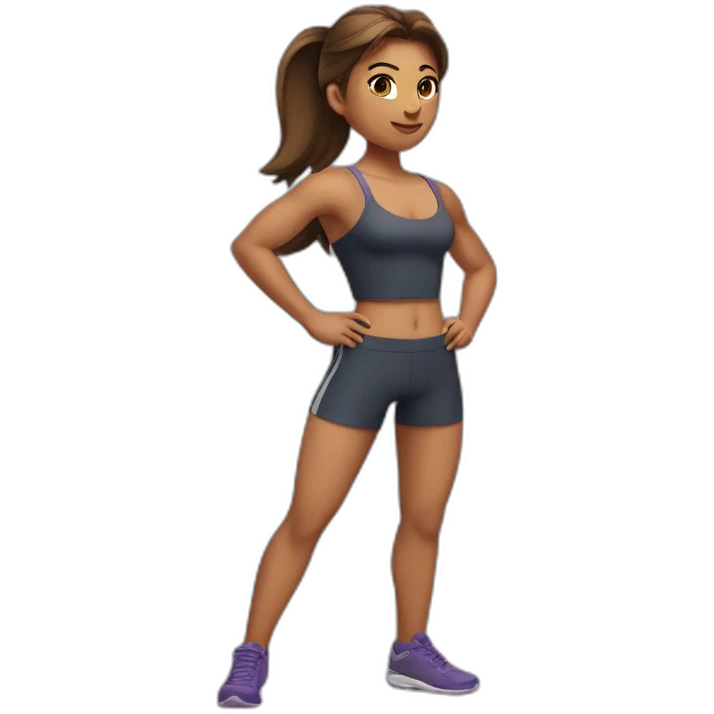 Fille musclée emoji