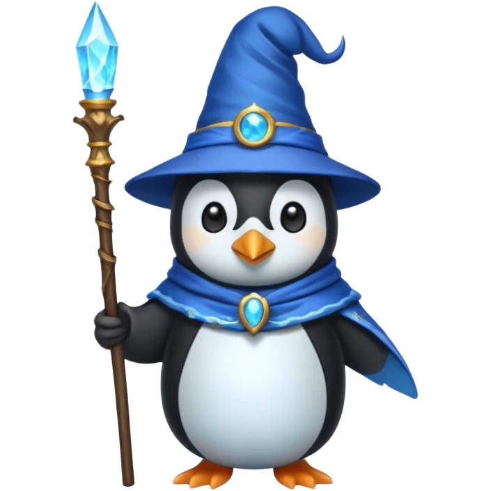 Penguin Wizard emoji