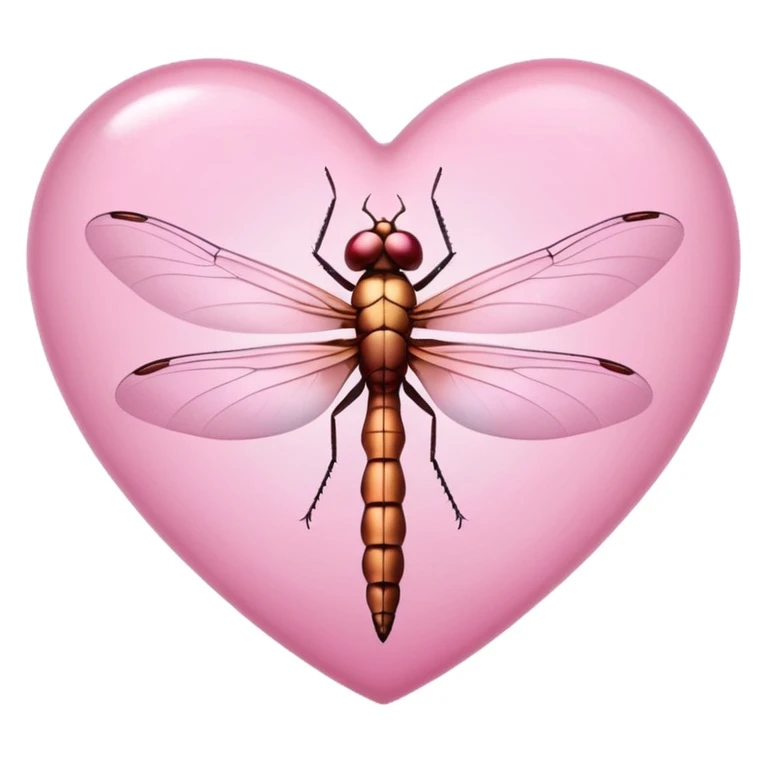 sakura heart with a dragonfly emoji