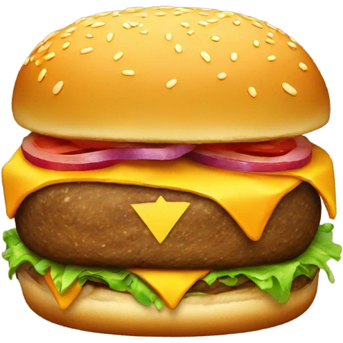 Radioactive burger emoji