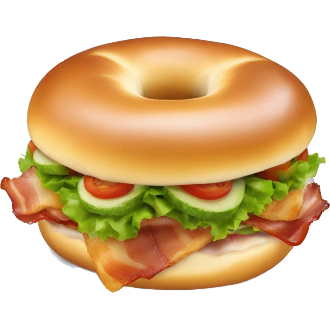bacon lettuce tomato bagel emoji