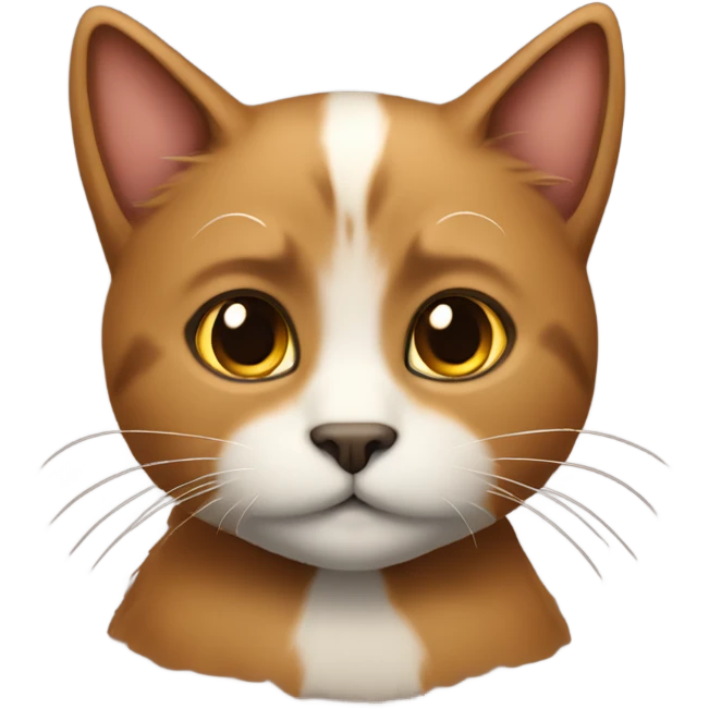 gato peludo marron emoji