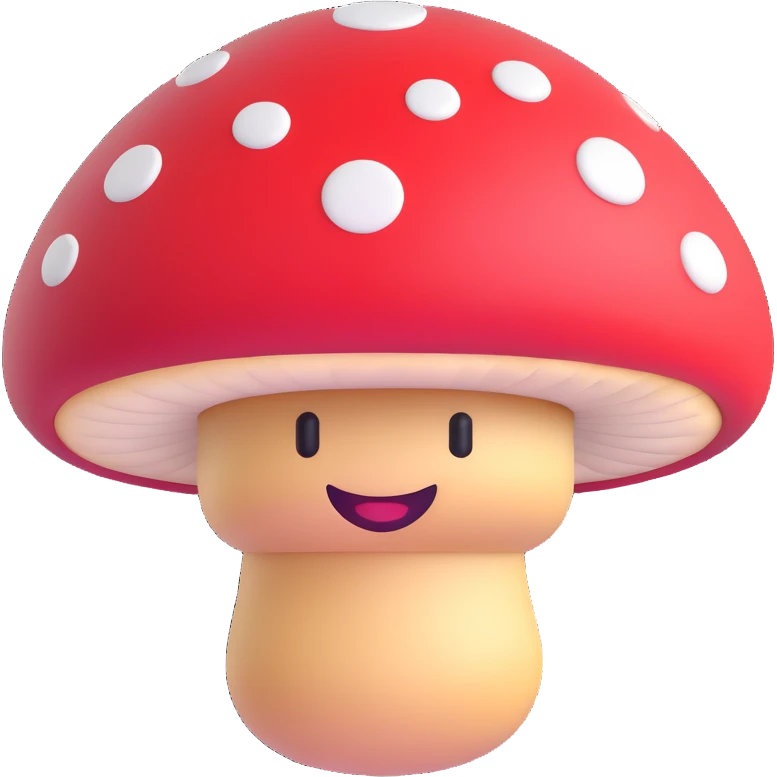 mushroom inspired by Samsung's emoji look emoji