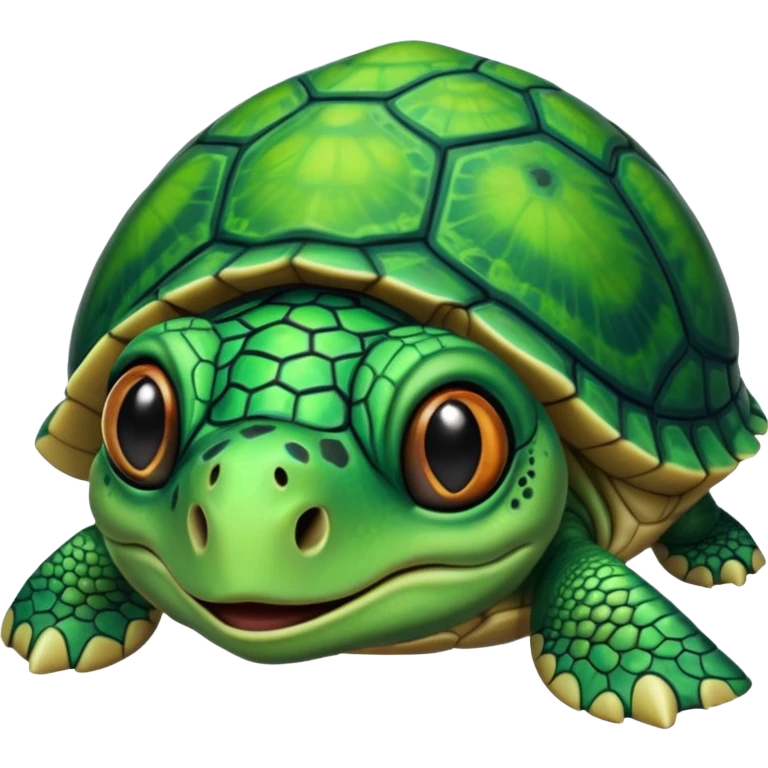 Alien turtle emoji