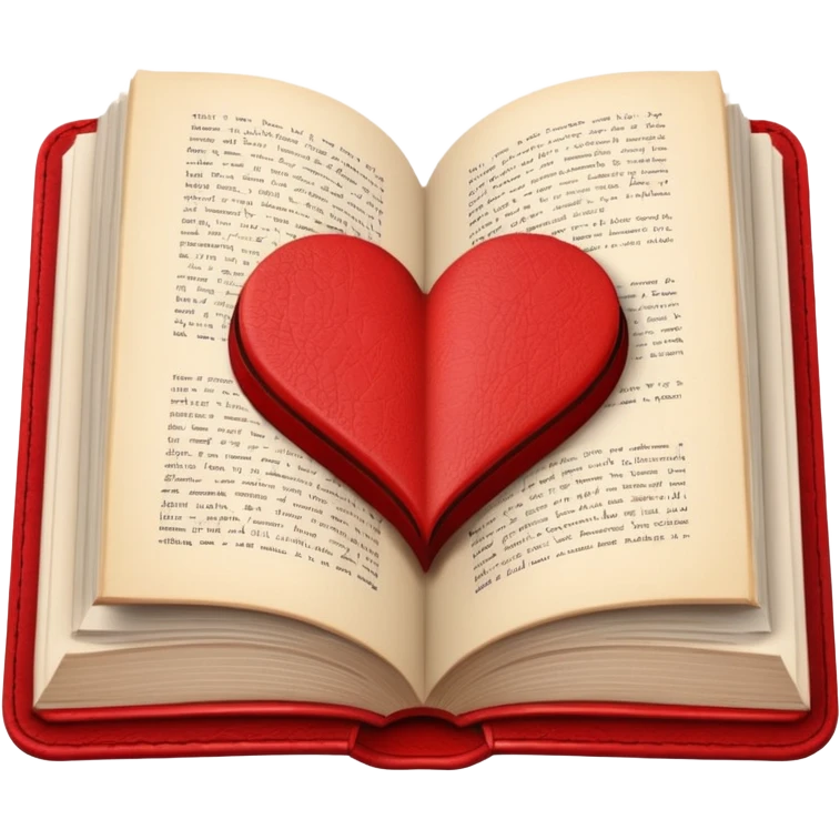 heart-shaped book emoji