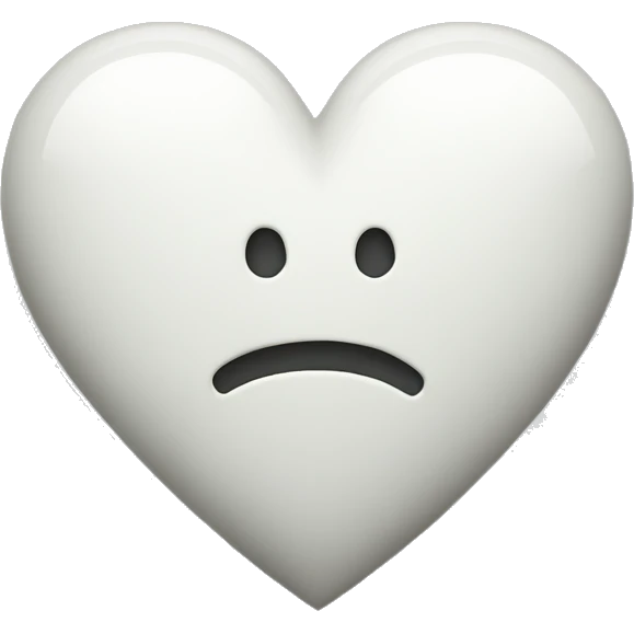 white heart with letter A inside emoji