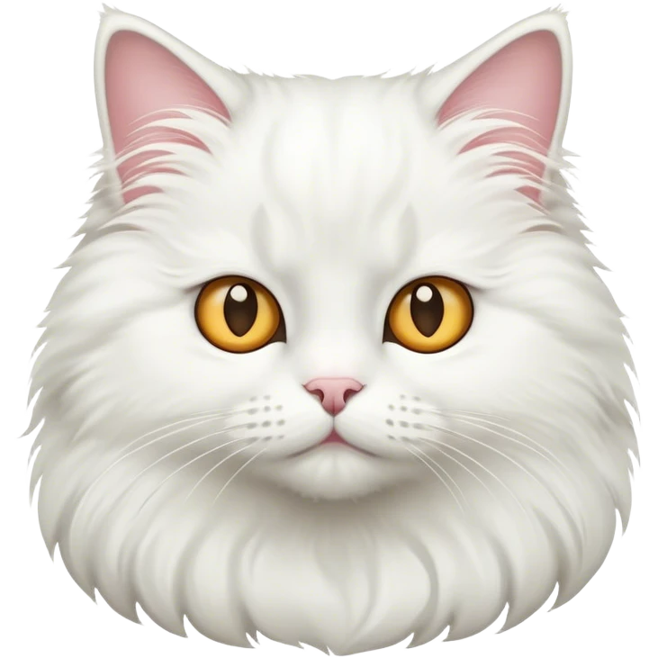 fluffy white cat emoji