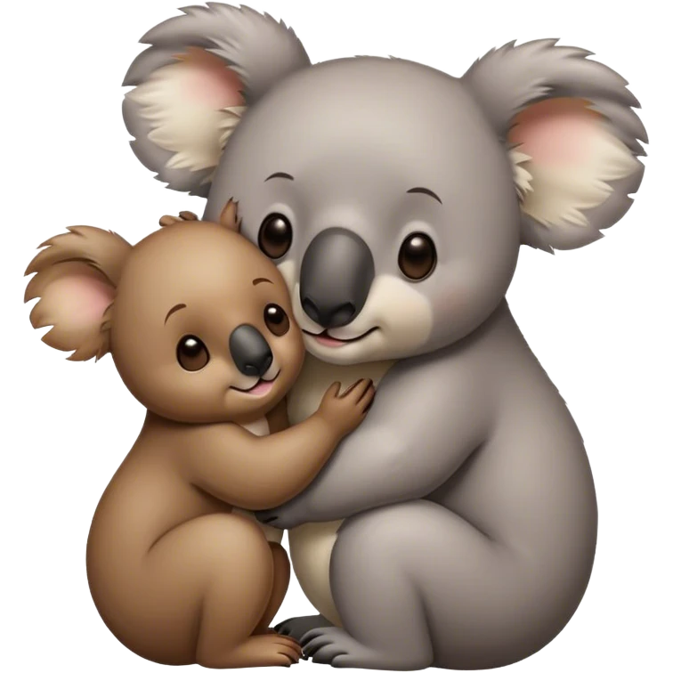 Koala kisses bear emoji