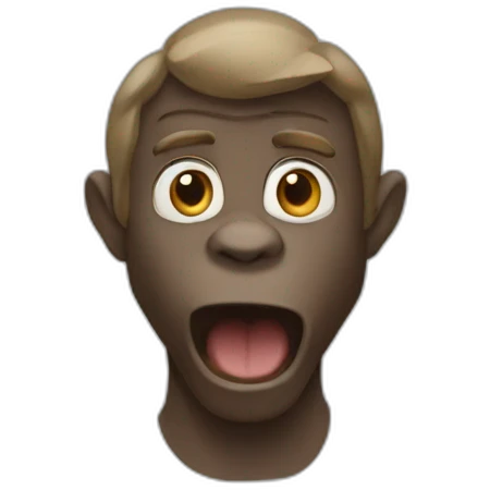 Singe qui pousse emoji