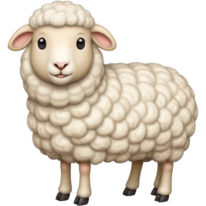 High resolution of   realistic full body sheep without distorted , no extra hybrid emoji