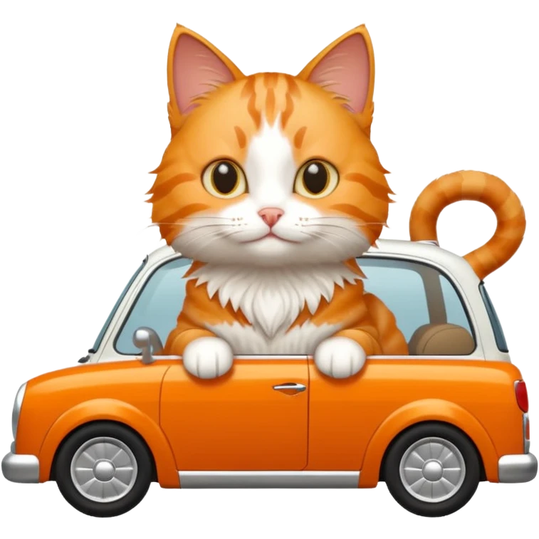 cat on car emoji