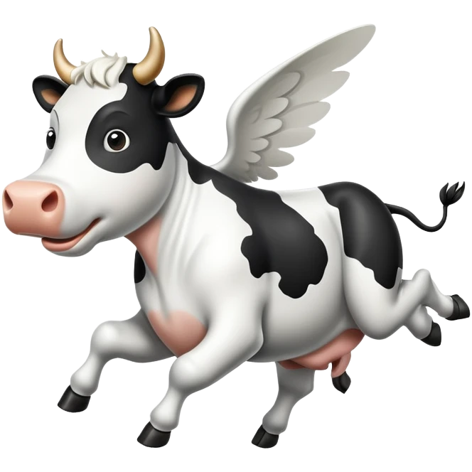 latająca krowa emoji