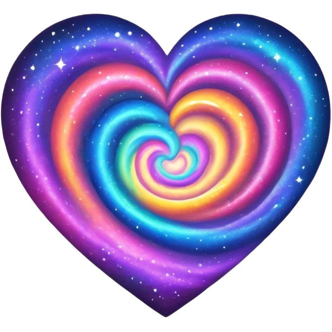 Galaxy heart emoji