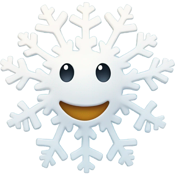Laughing snowflake emoji