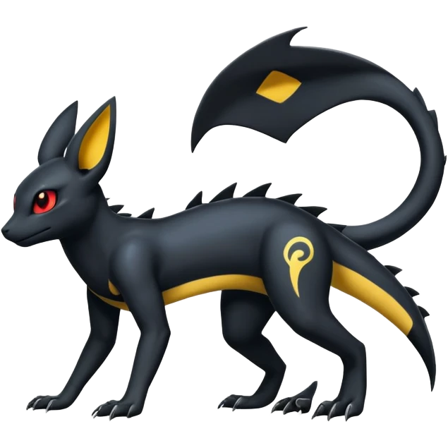 Salandit-Umbreon-Fakémon-hybrid-creature (full body)  emoji