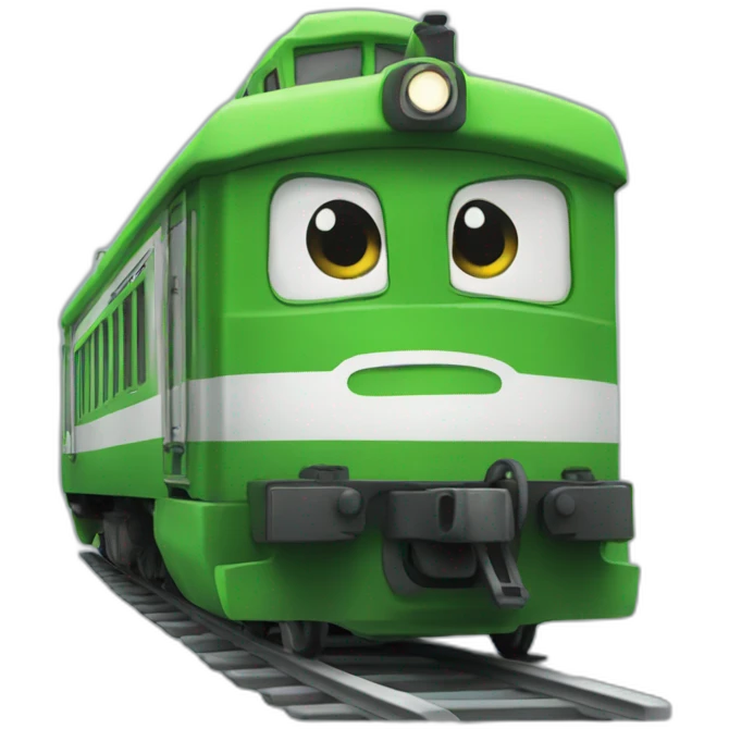 Verte slow train emoji