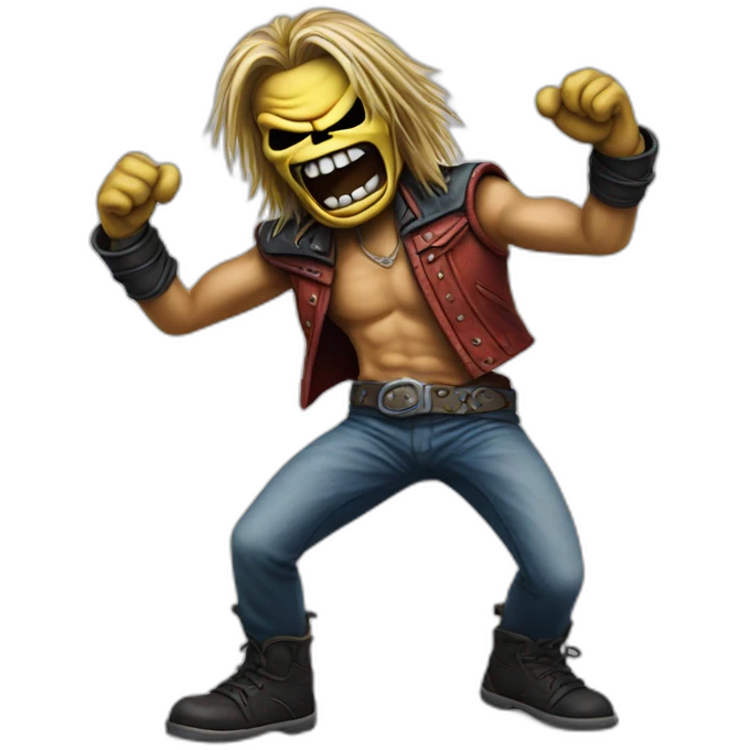 Eddie from Iron Maiden dancing emoji