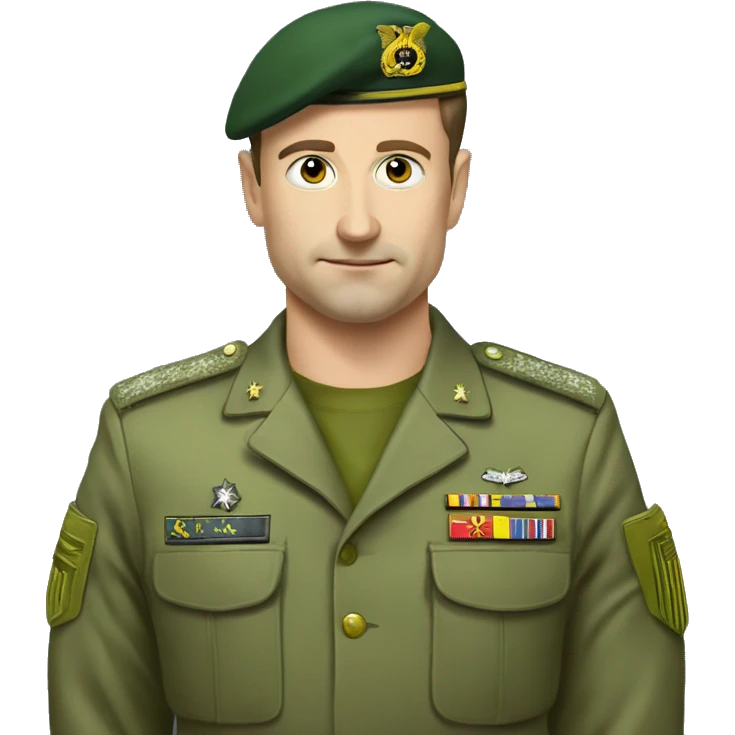 Zelensky in the army emoji