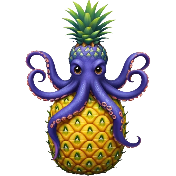 Octopus on a pineapple emoji