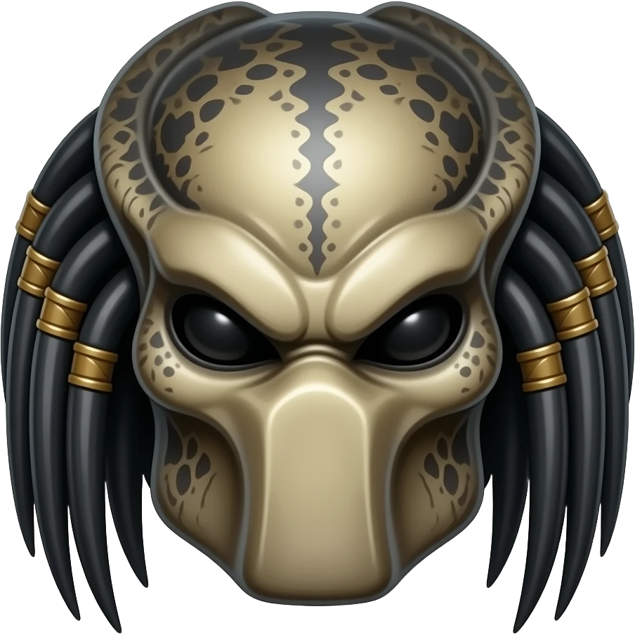 predator from the movies, just the head emoji
