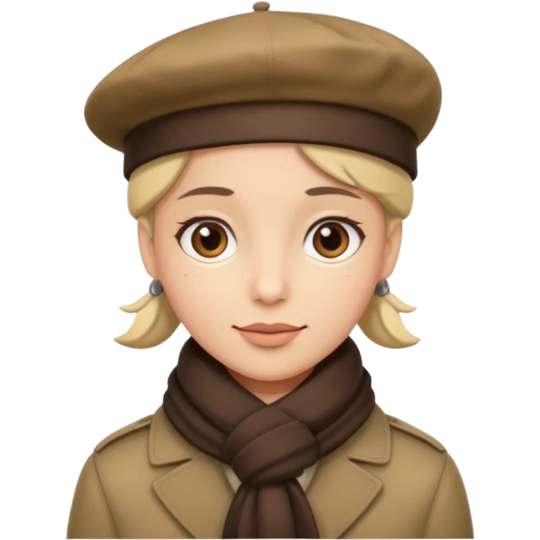 Beret + scarf emoji