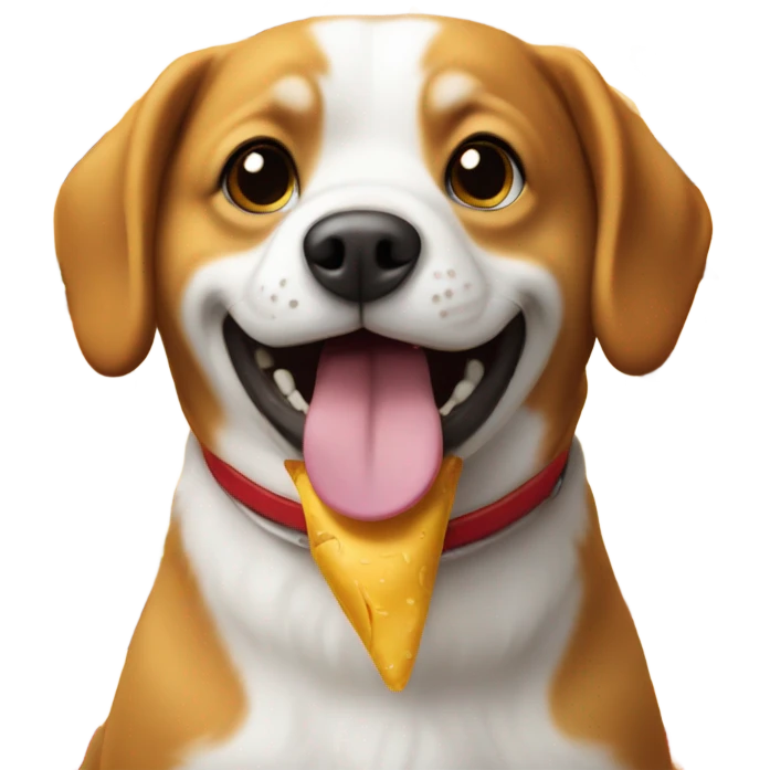 Dog eating McDonald  emoji