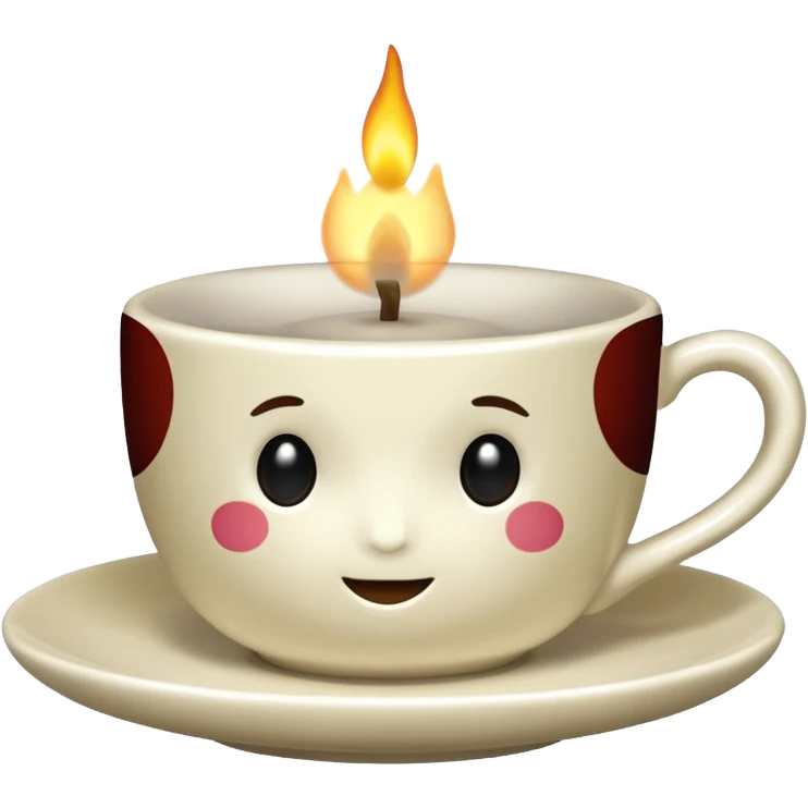 teacup candle emoji