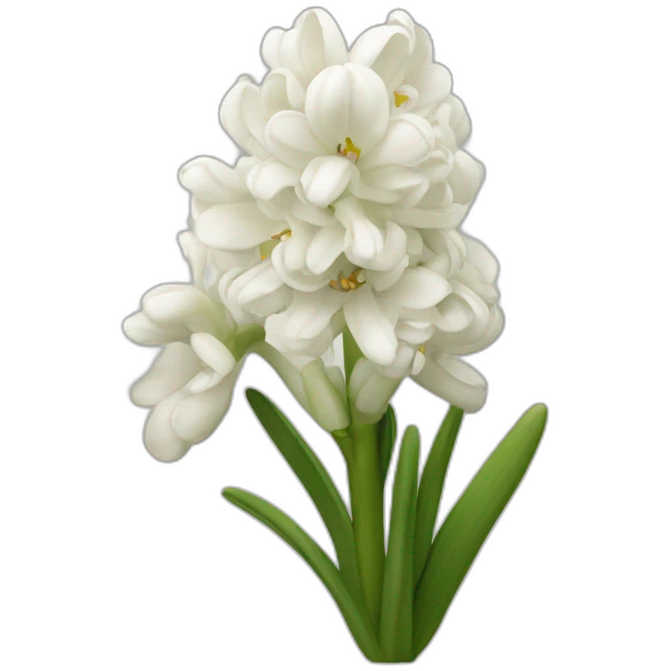white Hyacinth Flower emoji