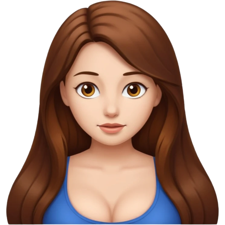 naked woman with big tits emoji