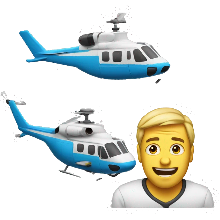 rofl emoji and helicopter emoji emoji