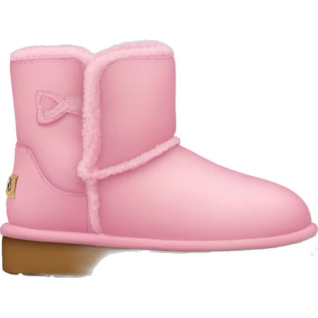 Babypink UGG shoes emoji